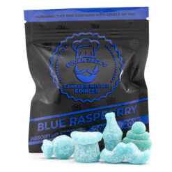 v7-200mg THC Assorted Blue Raspberry Gummies (Sugar Jack’s)-0 Product Variation