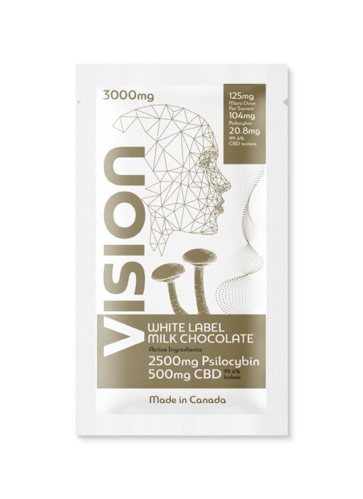 Vision White Label Milk Chocolate 3000mg